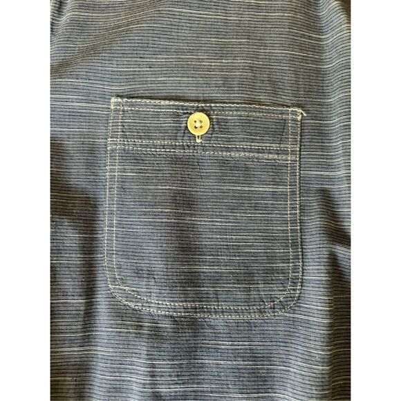 Grayers Men's Blue Gray Cotton Striped Long Sleeves Button Up Shirt Size XL - Picture 3 of 9